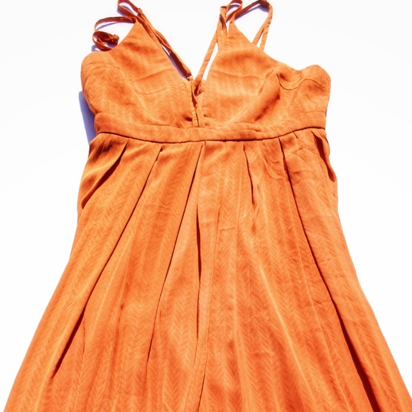 Lucy Paris Burnt Orange Maxi Dress in size medium. - Picture 3 of 6